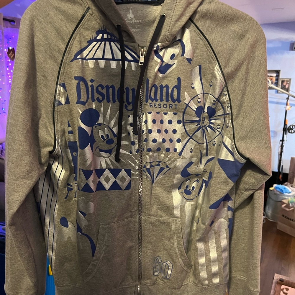 Disneyland 60th Diamond Anniversary Zip-Up Sweatshirt